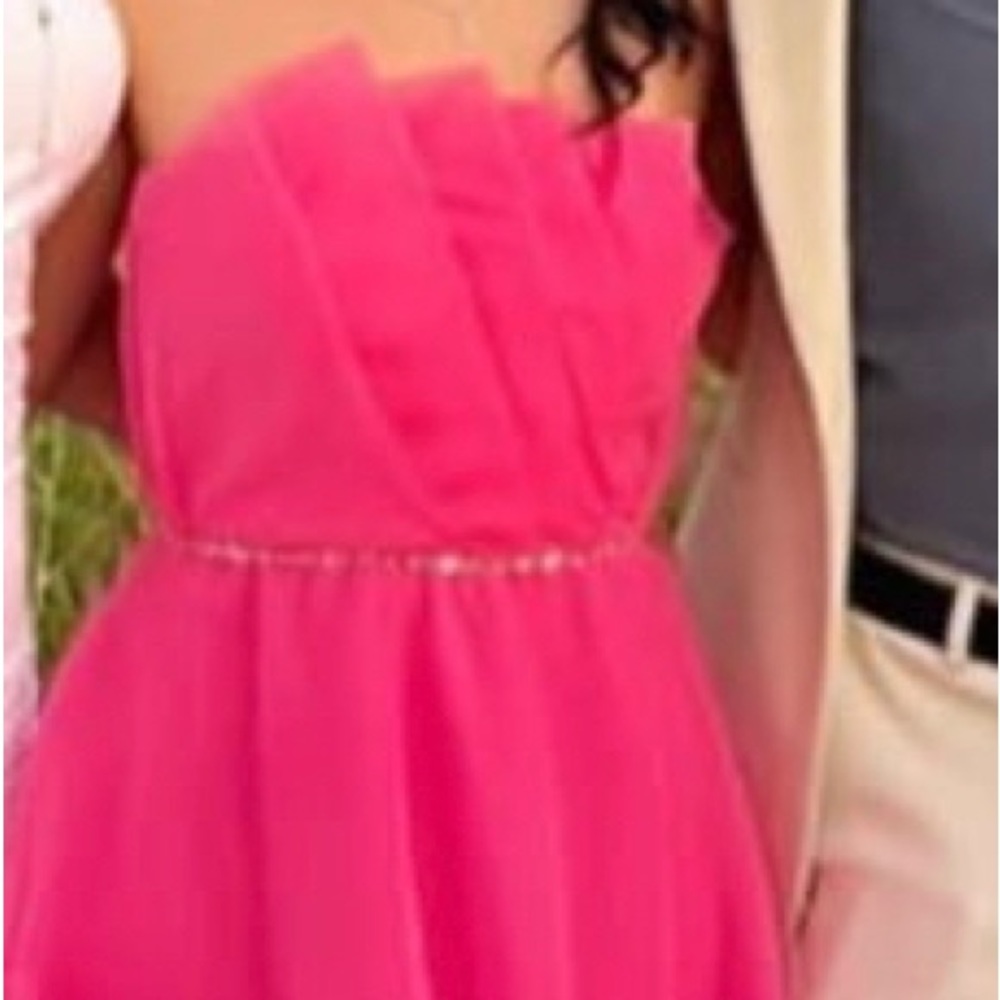 Hot pink tulle dress